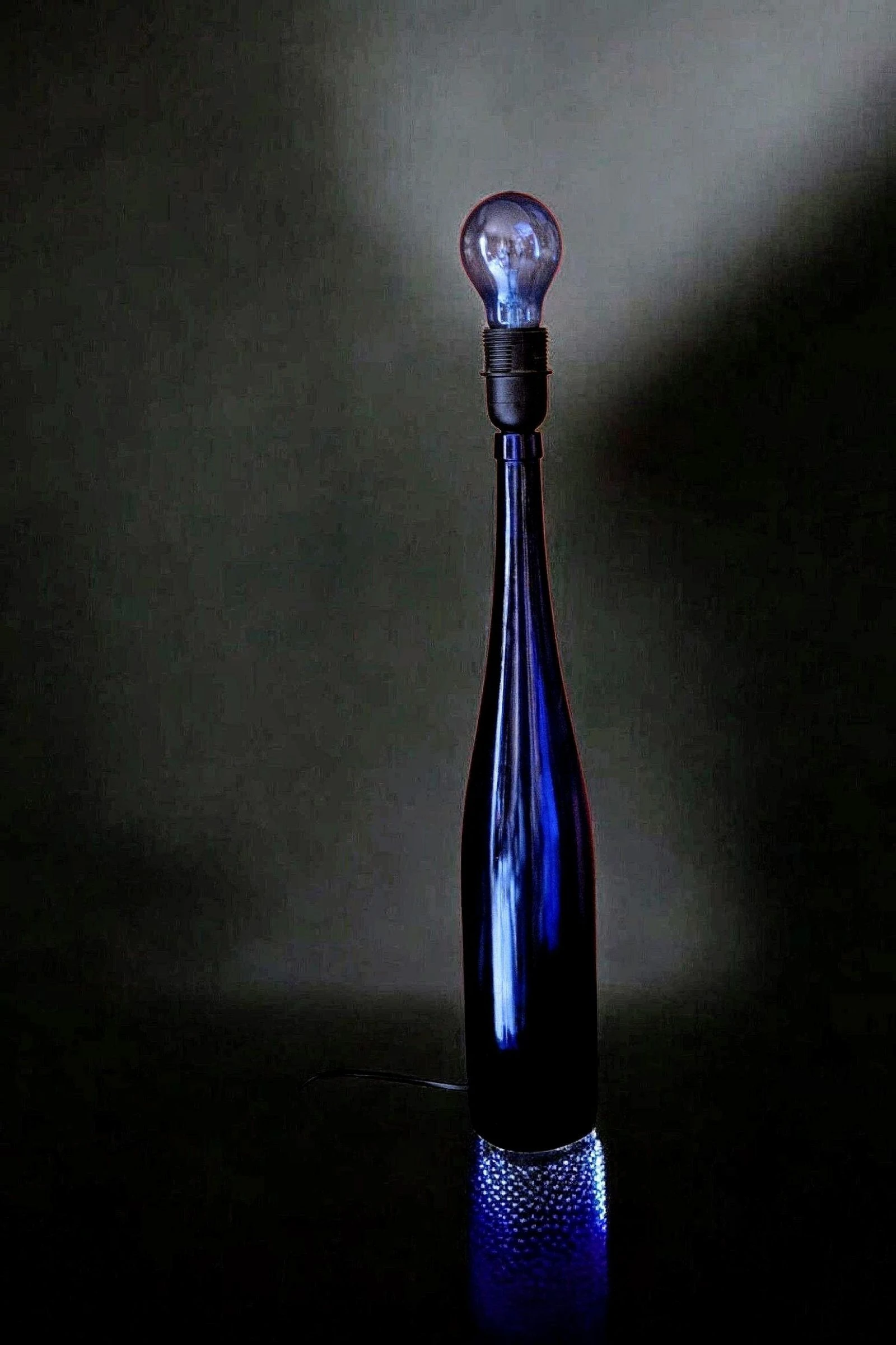 Lampara botella Azul  – photo 5